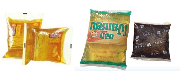 容積式高精度軟包裝食用油灌裝機(jī)案例